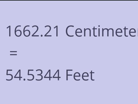 1662.21 CM TO FEET