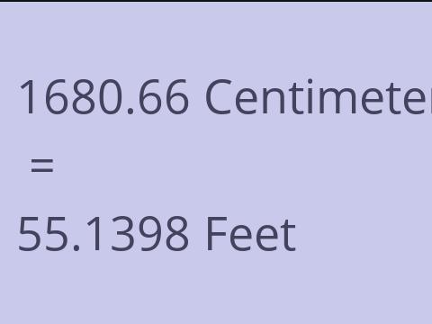 1680.66 CM TO FEET