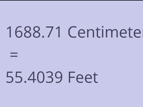 1688.71 CM TO FEET