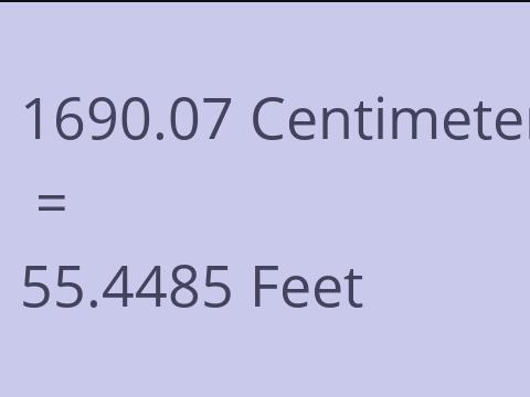 1690.07 CM TO FEET