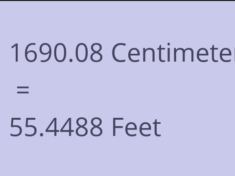 1690.08 CM TO FEET