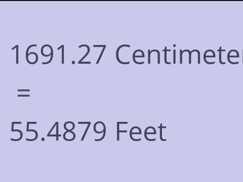 1691.27 CM TO FEET