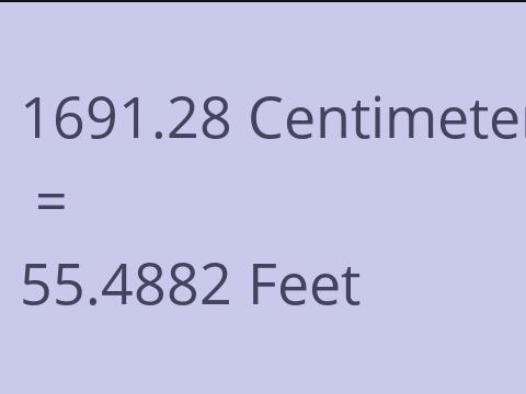 1691.28 CM TO FEET