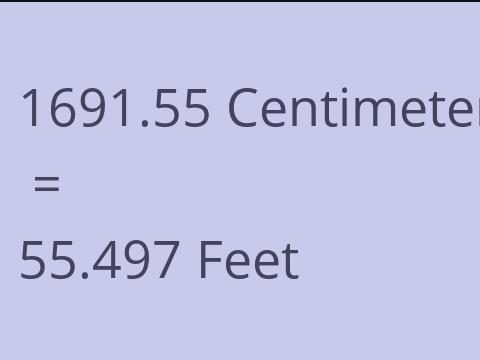 1691.55 CM TO FEET