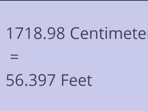 1718.98 CM TO FEET