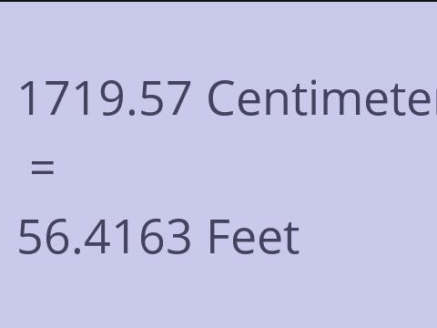 1719.57 CM TO FEET