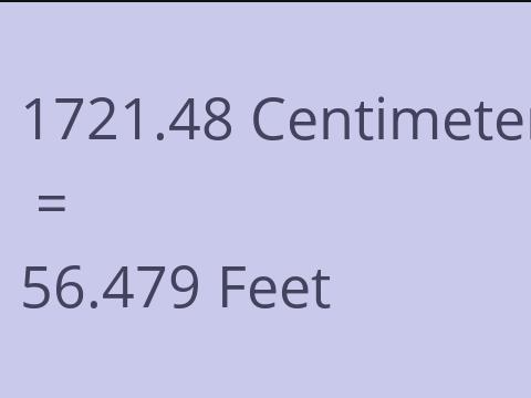 1721.48 CM TO FEET