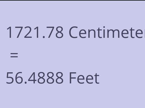 1721.78 CM TO FEET