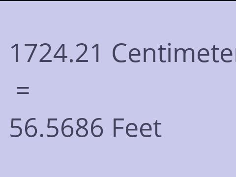 1724.21 CM TO FEET