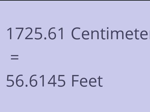 1725.61 CM TO FEET