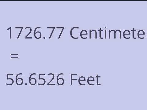 1726.77 CM TO FEET