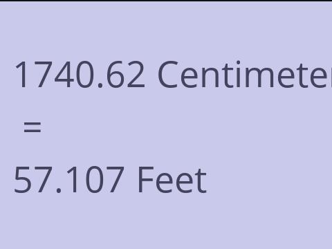 1740.62 CM TO FEET