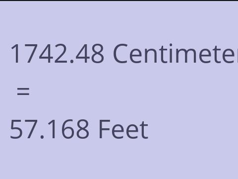 1742.48 CM TO FEET