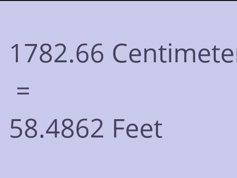 1782.66 CM TO FEET