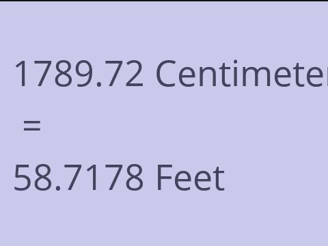 1789.72 CM TO FEET