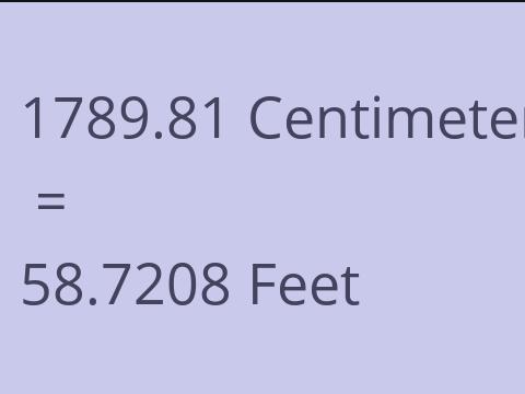 1789.81 CM TO FEET