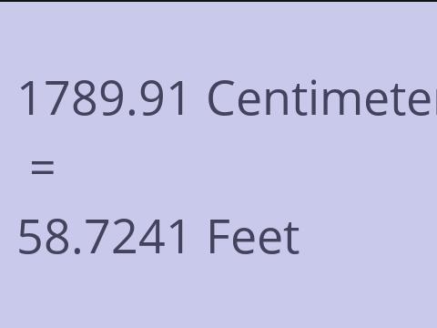 1789.91 CM TO FEET