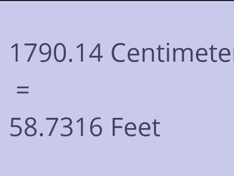 1790.14 CM TO FEET