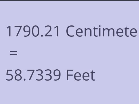 1790.21 CM TO FEET