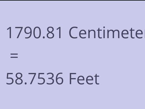 1790.81 CM TO FEET