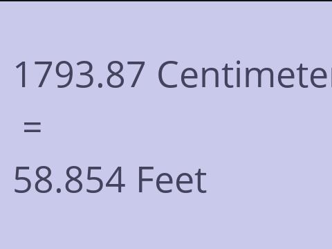 1793.87 CM TO FEET