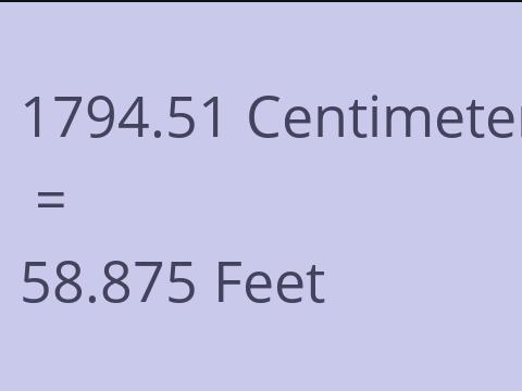 1794.51 CM TO FEET