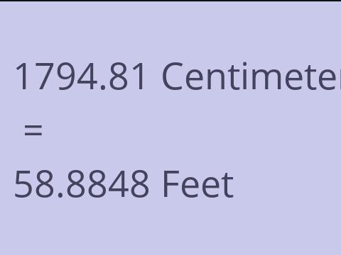 1794.81 CM TO FEET