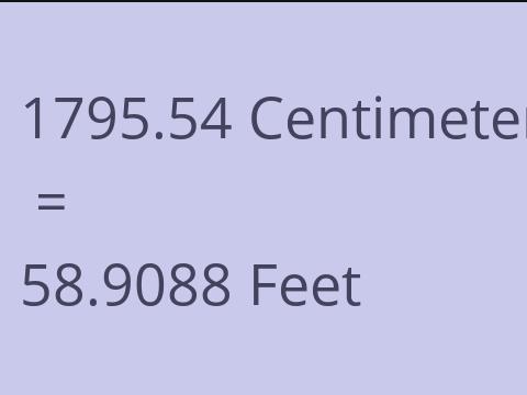 1795.54 CM TO FEET