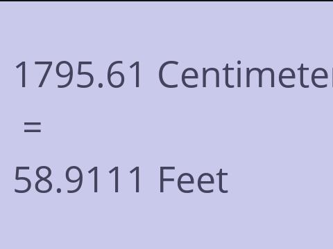 1795.61 CM TO FEET