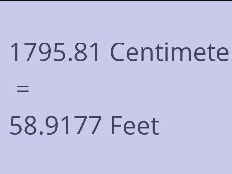 1795.81 CM TO FEET