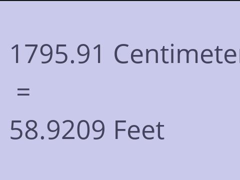 1795.91 CM TO FEET