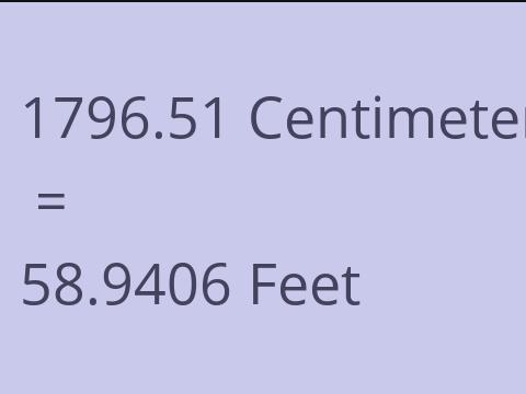 1796.51 CM TO FEET