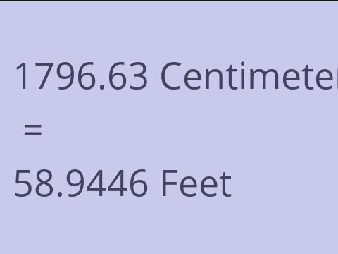 1796.63 CM TO FEET