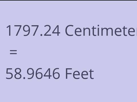 1797.24 CM TO FEET