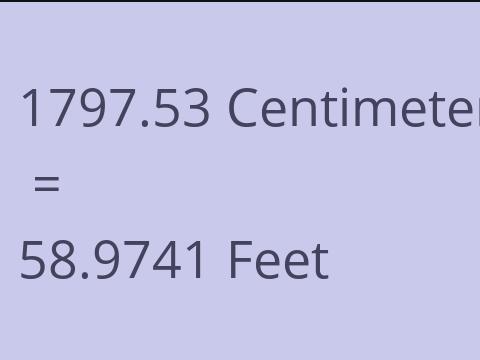 1797.53 CM TO FEET