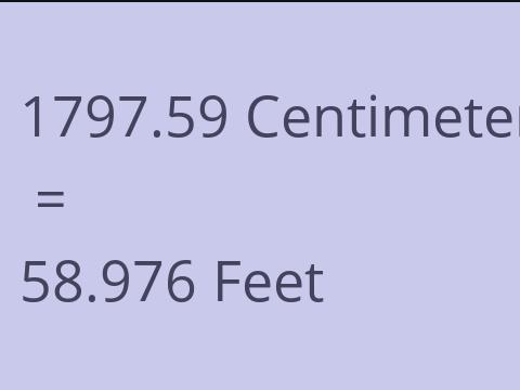 1797.59 CM TO FEET