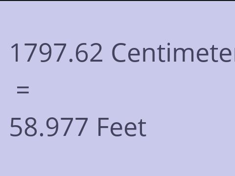 1797.62 CM TO FEET