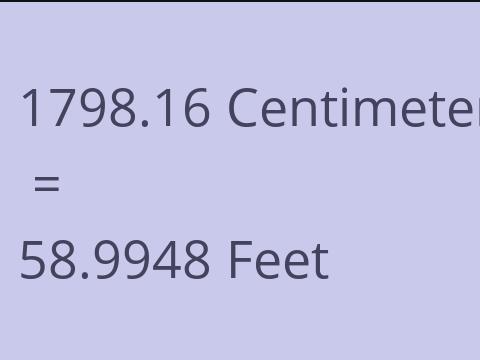 1798.16 CM TO FEET