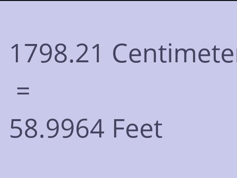 1798.21 CM TO FEET