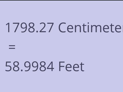 1798.27 CM TO FEET