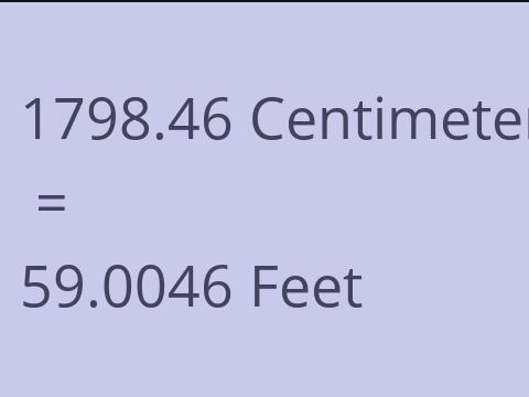 1798.46 CM TO FEET