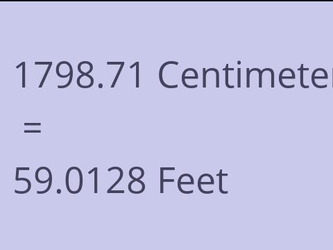 1798.71 CM TO FEET