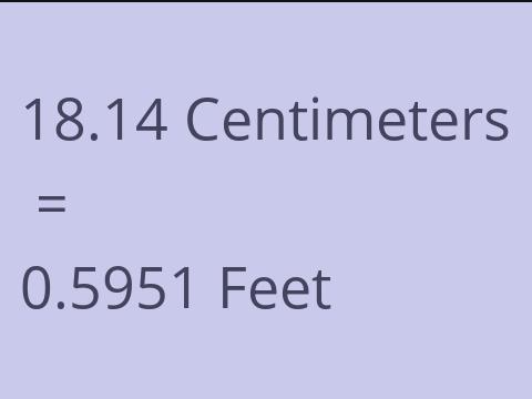 18.14 CM TO FEET