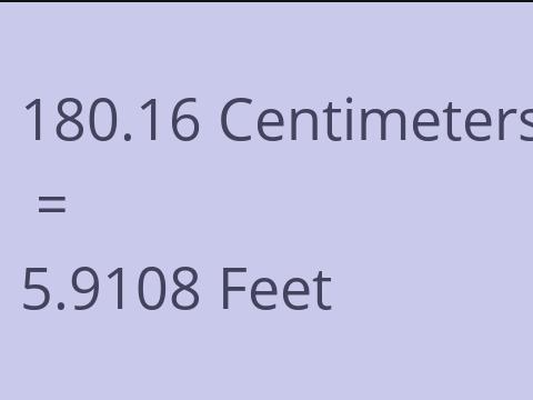 180.16 CM TO FEET