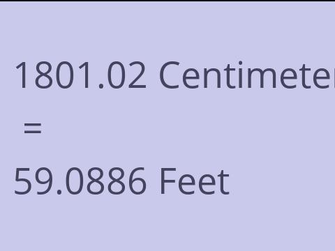 1801.02 CM TO FEET