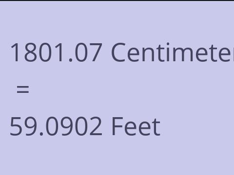 1801.07 CM TO FEET