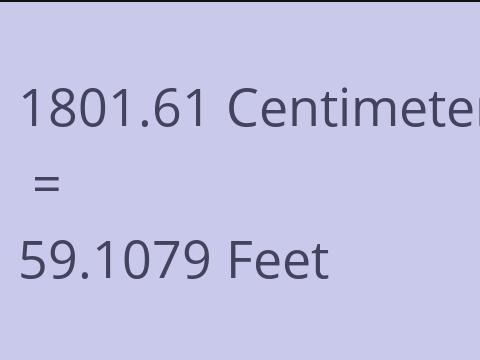 1801.61 CM TO FEET