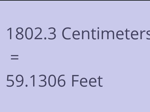 1802.3 CM TO FEET