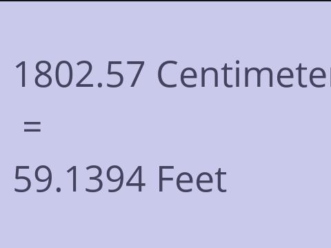 1802.57 CM TO FEET