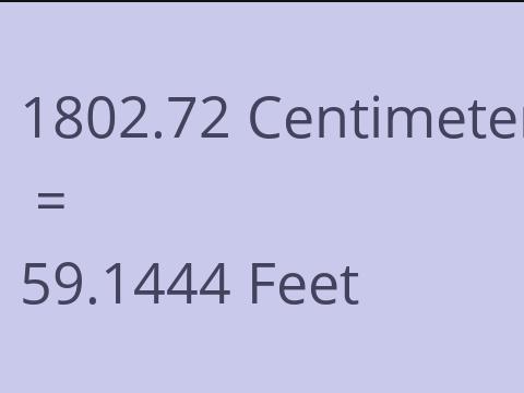 1802.72 CM TO FEET